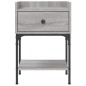 vidaXL Comodino Grigio Sonoma 40,5x31x60 cm in Legno Multistrato