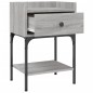 vidaXL Comodino Grigio Sonoma 40,5x31x60 cm in Legno Multistrato