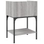 vidaXL Comodino Grigio Sonoma 40,5x31x60 cm in Legno Multistrato