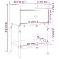 vidaXL Comodino Grigio Sonoma 40,5x31x60 cm in Legno Multistrato