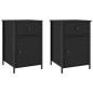 vidaXL Comodini 2 pz Neri 40x42x60 cm in Legno Multistrato