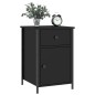vidaXL Comodini 2 pz Neri 40x42x60 cm in Legno Multistrato