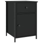 vidaXL Comodini 2 pz Neri 40x42x60 cm in Legno Multistrato