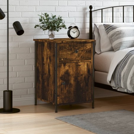 vidaXL Comodino Rovere Fumo 40x42x60 cm Legno Multistrato