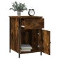 vidaXL Comodino Rovere Fumo 40x42x60 cm Legno Multistrato