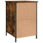 vidaXL Comodino Rovere Fumo 40x42x60 cm Legno Multistrato