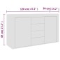 Credenza Bianca 120x36x69 cm in Truciolato Credenza Bianca 120x36x69 cm in Truciolato