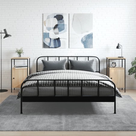 vidaXL Comodini 2pz Rovere Sonoma 41x31x80 cm in Legno Multistrato
