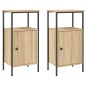 vidaXL Comodini 2pz Rovere Sonoma 41x31x80 cm in Legno Multistrato