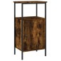 vidaXL Comodino Rovere Fumo 41x31x80 cm Legno Multistrato