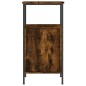 vidaXL Comodino Rovere Fumo 41x31x80 cm Legno Multistrato