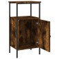 vidaXL Comodino Rovere Fumo 41x31x80 cm Legno Multistrato
