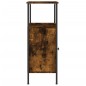 vidaXL Comodino Rovere Fumo 41x31x80 cm Legno Multistrato