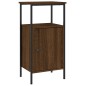 vidaXL Comodino Rovere Marrone 41x31x80 cm in Legno Multistrato