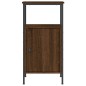 vidaXL Comodino Rovere Marrone 41x31x80 cm in Legno Multistrato