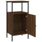 vidaXL Comodino Rovere Marrone 41x31x80 cm in Legno Multistrato
