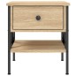 vidaXL Comodino Rovere Sonoma 40x42x45 cm in Legno Multistrato