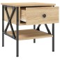 vidaXL Comodino Rovere Sonoma 40x42x45 cm in Legno Multistrato