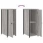 vidaXL Comodini 2 pz Grigio Sonoma 32x42x80 cm in Legno Multistrato vidaXL Comodini 2 pz Grigio Sonoma 32x42x80 cm in Legno Multistrato