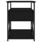 vidaXL Comodini 2 pz Neri 40x42x55 cm in Legno Multistrato vidaXL Comodini 2 pz Neri 40x42x55 cm in Legno Multistrato
