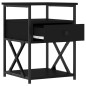 vidaXL Comodini 2 pz Neri 40x42x55 cm in Legno Multistrato vidaXL Comodini 2 pz Neri 40x42x55 cm in Legno Multistrato