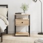 vidaXL Comodino Rovere Sonoma 40x42x55 cm in Legno Multistrato vidaXL Comodino Rovere Sonoma 40x42x55 cm in Legno Multistrato