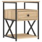vidaXL Comodino Rovere Sonoma 40x42x55 cm in Legno Multistrato vidaXL Comodino Rovere Sonoma 40x42x55 cm in Legno Multistrato