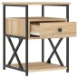 vidaXL Comodino Rovere Sonoma 40x42x55 cm in Legno Multistrato vidaXL Comodino Rovere Sonoma 40x42x55 cm in Legno Multistrato