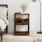 vidaXL Comodino Rovere Fumo 40x42x55 cm Legno Multistrato vidaXL Comodino Rovere Fumo 40x42x55 cm Legno Multistrato