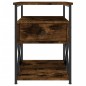 vidaXL Comodino Rovere Fumo 40x42x55 cm Legno Multistrato vidaXL Comodino Rovere Fumo 40x42x55 cm Legno Multistrato