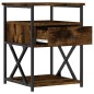 vidaXL Comodino Rovere Fumo 40x42x55 cm Legno Multistrato vidaXL Comodino Rovere Fumo 40x42x55 cm Legno Multistrato