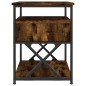 vidaXL Comodino Rovere Fumo 40x42x55 cm Legno Multistrato vidaXL Comodino Rovere Fumo 40x42x55 cm Legno Multistrato