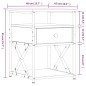 vidaXL Comodino Rovere Fumo 40x42x55 cm Legno Multistrato vidaXL Comodino Rovere Fumo 40x42x55 cm Legno Multistrato