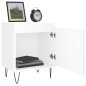 vidaXL Comodini 2 pz Bianchi 40x30x50 cm in Legno Multistrato vidaXL Comodini 2 pz Bianchi 40x30x50 cm in Legno Multistrato