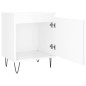 vidaXL Comodino Bianco Lucido 40x30x50 cm in Legno Multistrato vidaXL Comodino Bianco Lucido 40x30x50 cm in Legno Multistrato