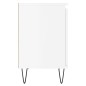 vidaXL Comodino Bianco Lucido 40x30x50 cm in Legno Multistrato vidaXL Comodino Bianco Lucido 40x30x50 cm in Legno Multistrato