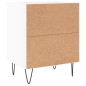 vidaXL Comodino Bianco Lucido 40x30x50 cm in Legno Multistrato vidaXL Comodino Bianco Lucido 40x30x50 cm in Legno Multistrato