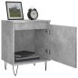 vidaXL Comodino Grigio Cemento 40x30x50 cm in Legno Multistrato vidaXL Comodino Grigio Cemento 40x30x50 cm in Legno Multistrato