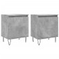 vidaXL Comodini 2 pz Grigio Cemento 40x30x50 cm in Legno Multistrato vidaXL Comodini 2 pz Grigio Cemento 40x30x50 cm in Legno Multistrato
