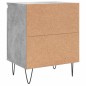 vidaXL Comodini 2 pz Grigio Cemento 40x30x50 cm in Legno Multistrato vidaXL Comodini 2 pz Grigio Cemento 40x30x50 cm in Legno Multistrato