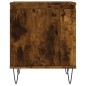 vidaXL Comodini Rovere Fumo 2 pz 40x30x50 cm in Legno Multistrato vidaXL Comodini Rovere Fumo 2 pz 40x30x50 cm in Legno Multistrato
