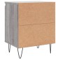 vidaXL Comodino Grigio Sonoma 40x30x50 cm in Legno Multistrato vidaXL Comodino Grigio Sonoma 40x30x50 cm in Legno Multistrato