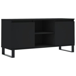 vidaXL Mobile Porta TV Nero 104x35x50 cm in Legno Multistrato