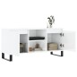 vidaXL Mobile Porta TV Bianco Lucido 104x35x50 cm in Legno Multistrato