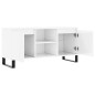 vidaXL Mobile Porta TV Bianco Lucido 104x35x50 cm in Legno Multistrato