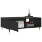 vidaXL Tavolino da Salotto Nero 90x60x35 cm in Legno Multistrato