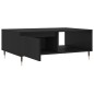 vidaXL Tavolino da Salotto Nero 90x60x35 cm in Legno Multistrato