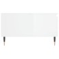 vidaXL Tavolino Salotto Bianco Lucido 90x60x35 cm in Legno Multistrato