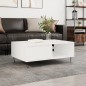 vidaXL Tavolino da Salotto Bianco 90x60x35 cm in Legno Multistrato