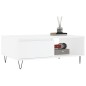 vidaXL Tavolino da Salotto Bianco 90x60x35 cm in Legno Multistrato